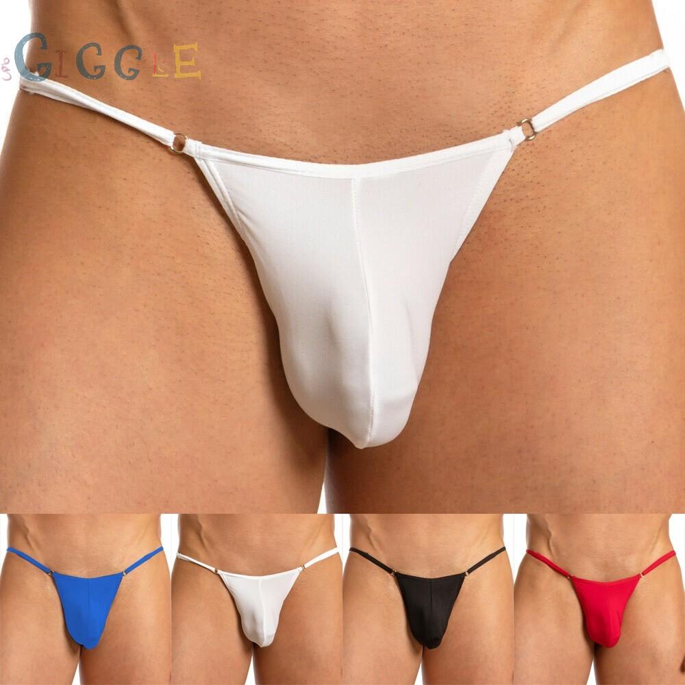 Underwear Bikini Comfy Enhancing G String Ice Silk Mens Panties Pouch Soft