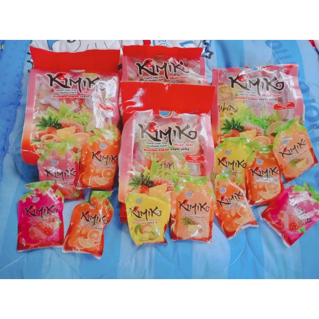 Thạch Rau Câu Kimiko Nhật Bản dạng túi 216g