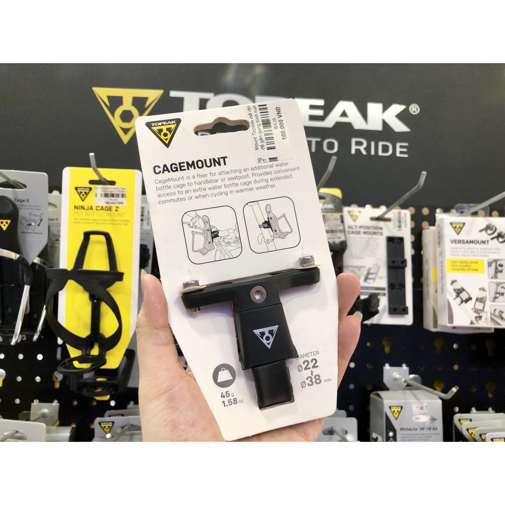 Mount Topeak Mở Rộng Để Gắn Gọng Bình Nước Lên Xe Đạp TCM01