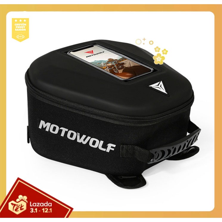 TÚI GẮN BÌNH XĂNG  MOTOWOLF MDL0702 ĐỰNG  ĐIỆN THOẠI CẢM ỨNG CHỐNG NƯỚC
