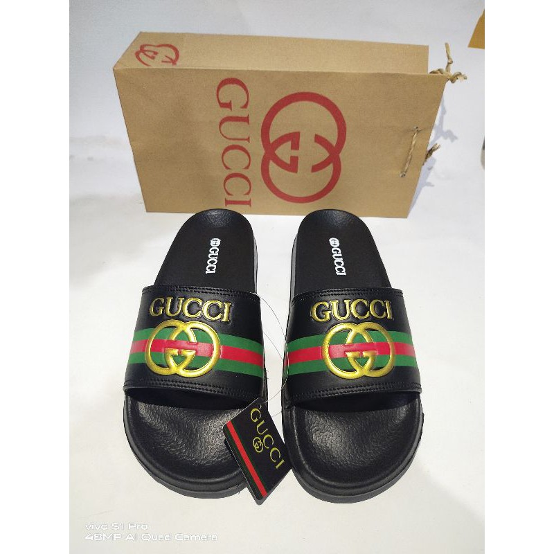 Sandal Gucci Màu Đen Thời Trang Cho Nam Và Nữ