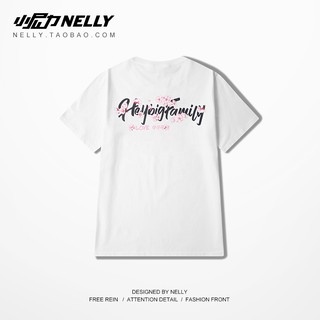 [NY1293] Áo thun ngắn tay cổ tròn in Chữ Heybigfamily LOVE9999 (NELLY)