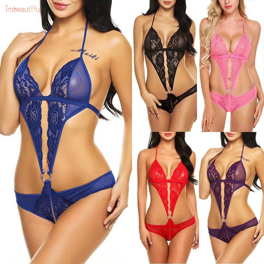 Jumpsuit Ren Cổ Chữ V Gợi Cảm Cho Nữ