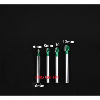 Bộ 4 mũi phá gỗ thô quả đào xanh làm lũa bonsai loại trung 6,8,10,12mm