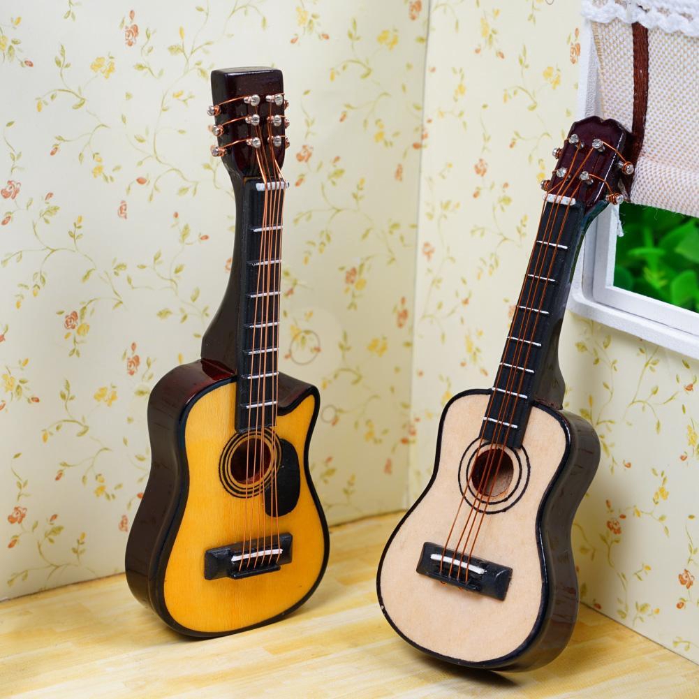 Mô Hình Đàn Guitar Ukulele Mo H0O3 Tỉ Lệ 1: 12 Trang Trí Nhà Búp Bê