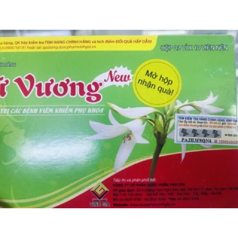 Nữ Vương New viên uống phụ khoa hộp 30 viên