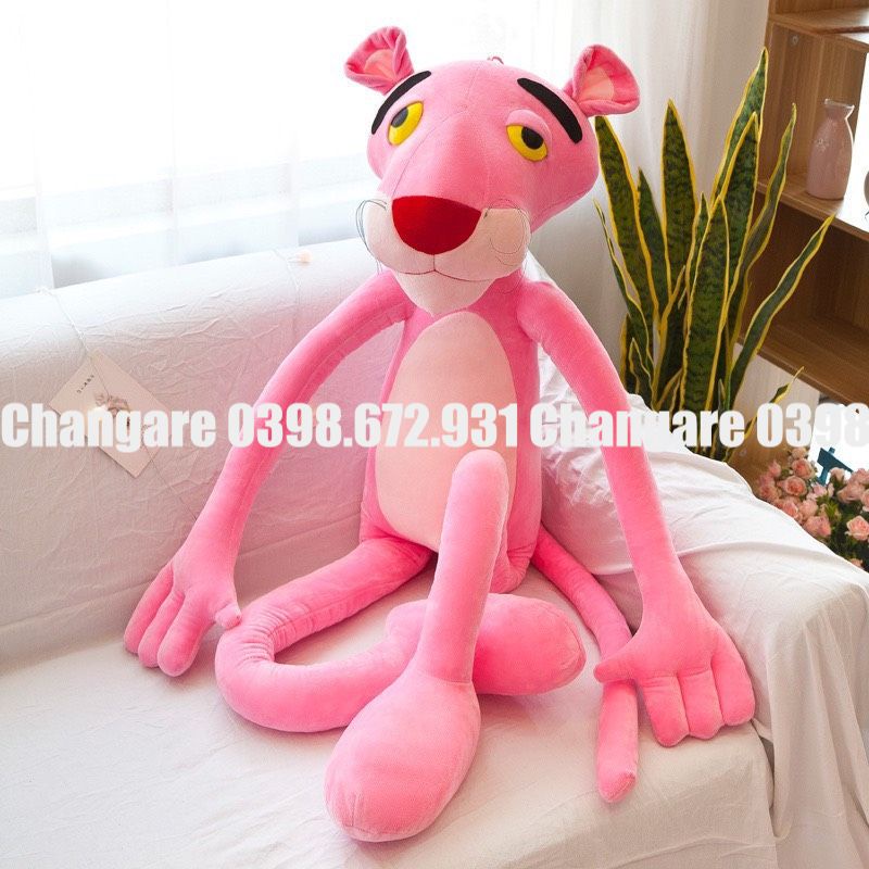 Gấu Bông Báo Hồng Pink Panther Đủ Mọi Kích Thước 60cm 80cm 100cm 130cm 160cm 180cm Ngộ Nghĩnh Đáng Yêu