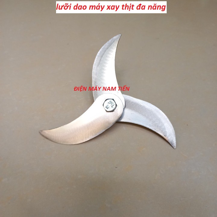 Dao xay thịt xay giò chả - 3 lưỡi inox