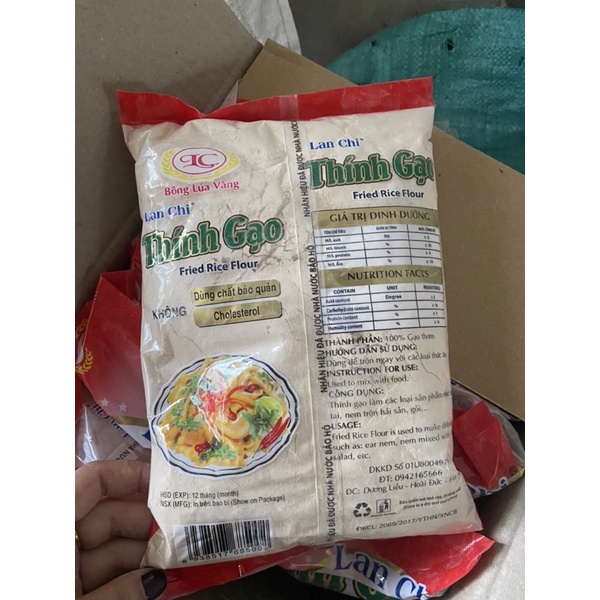 1kg thính gạo Lan Chi làm từ gạo nếp, gạo tẻ loại ngon