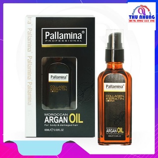  Tinh dầu  Serum  dưỡng tóc cao cấp Pallamina Moroccan Argan Oil 60ml 