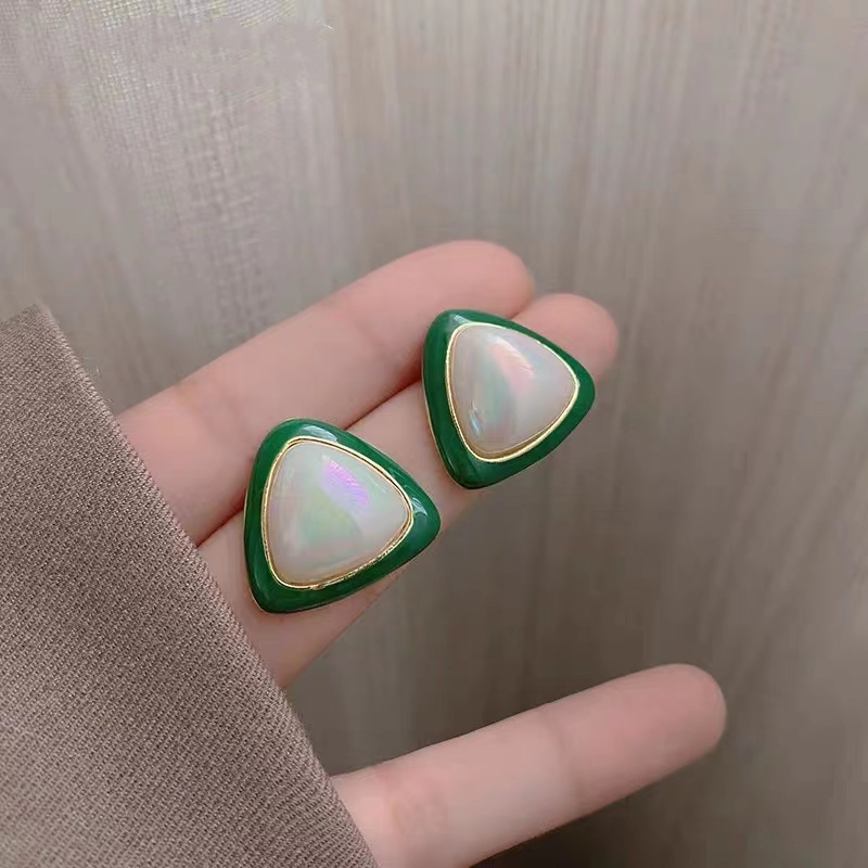 Bông Tai Mạ Bạc 925 Thiết Kế Mới Thời Trang Theo Phong Cách Hàn Quốc khuyên tai nữ