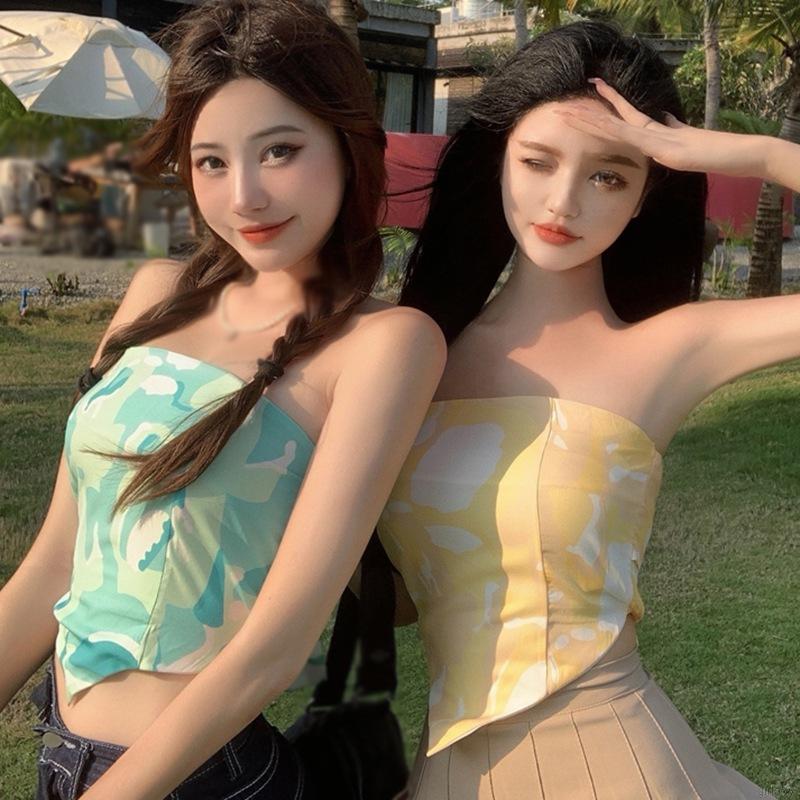 [Mã FAMAYWA giảm 10K đơn 50K] Áo Ống In Họa Tiết Cách Điệu Phong Cách Hàn Quốc Dành Cho Nữ | BigBuy360 - bigbuy360.vn