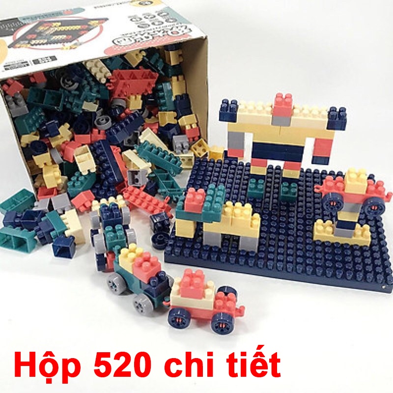Đồ chơi lắp ghép lego bằng nhựa ABS cao cấp, kích thích khả năng sáng tạo cho bé