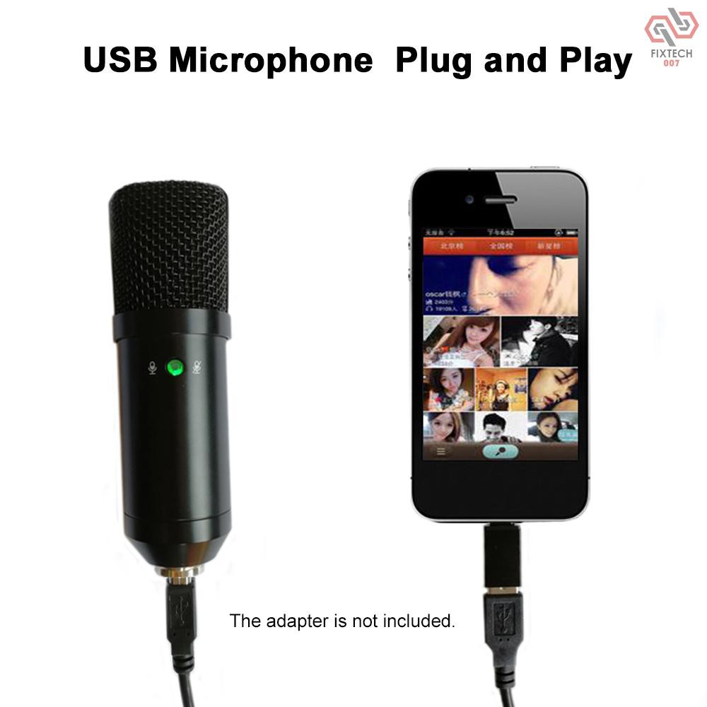 Bộ Micro Usb Bm830 Có Giá Đỡ Ba Chân Có Thể Gấp Gọn Tiện Dụng Cho Pc / Điện Thoại / Karaoke