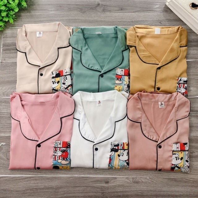 BỘ LỤA SATIN TNQD HÌNH MICKY