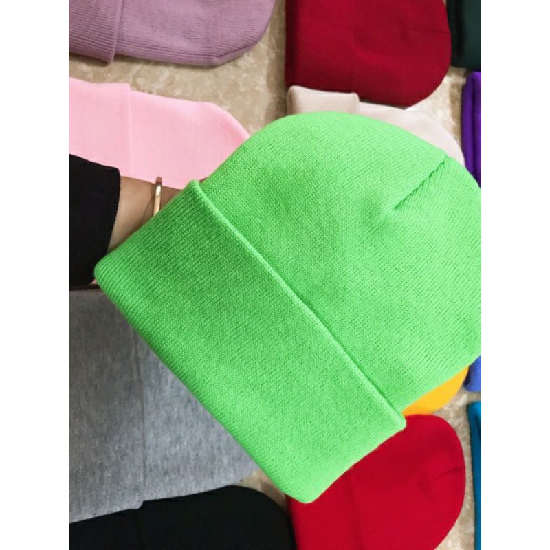 Mũ Len Beanie Dáng Dài Cao Cấp Nhiều Mầu { Bán Sỉ }