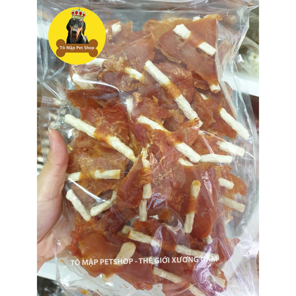 [RẺ NHẤT SHOPEE] JERKY GÀ SẤY MIẾNG NGUYÊN CHẤT QUẤN QUE DẺO SIZE S