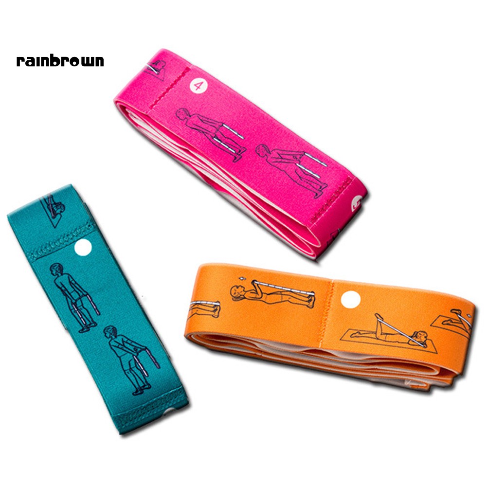 Dây Đai Kháng Lực Co Giãn Hỗ Trợ Luyện Tập Yoga / Thể Hình