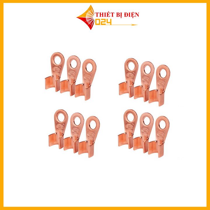 Đầu cos đồng đỏ, đầu cốt bấm dây điện nối bình ắc quy xe đạp điện, xe máy, cosse  OT-40A-50A