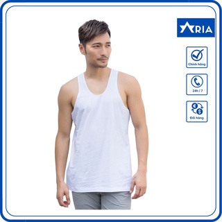 Áo ba lỗ nam vải cotton co giãn mặc lót trong Sơ mi công sở Aria Men