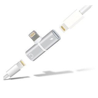 Bộ chia 2 cổng Lightning mini (1 cổng sạc lightning và 1 cổng tai nghe chân lightning)