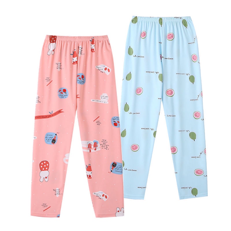 Quần ngủ lưng cao kiểu dáng rộng rãi vừa vặn họa tiết dễ thương cỡ lớn thời trang mùa thu và mùa xuân dành cho nữ | BigBuy360 - bigbuy360.vn