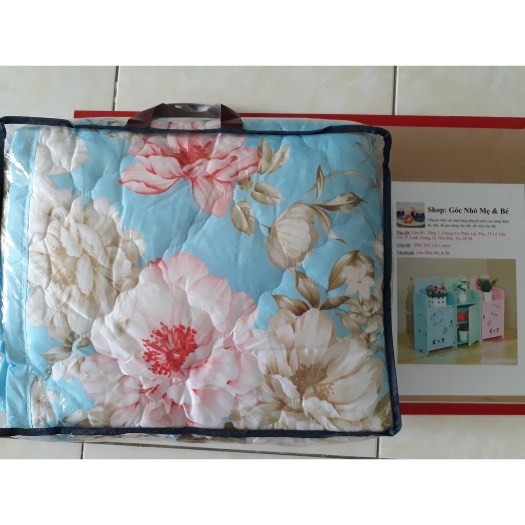 Chăn mền cotton hoa trà