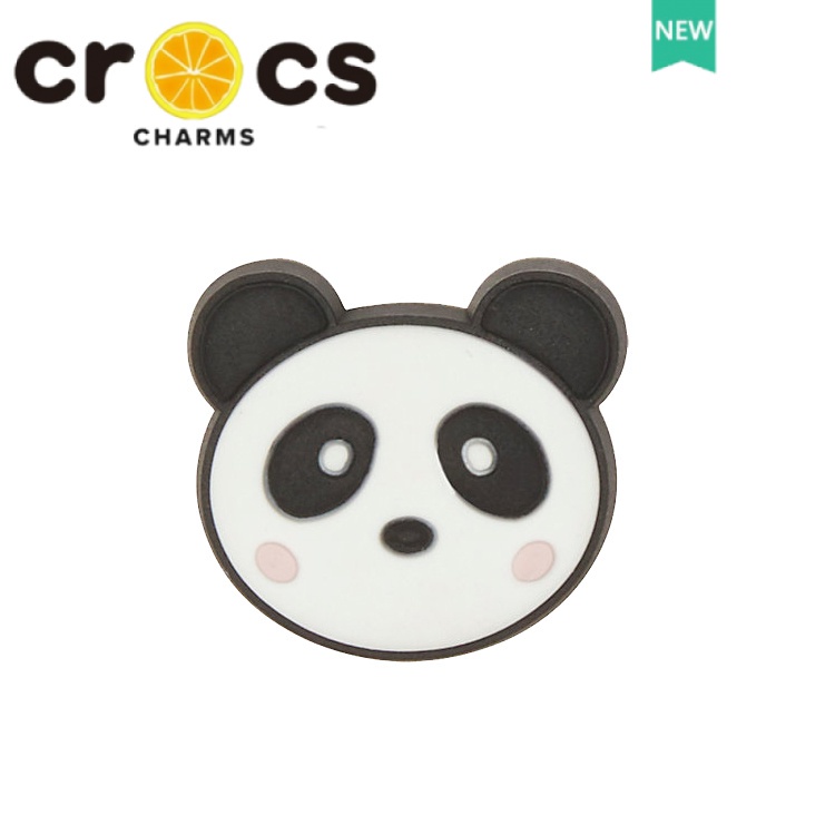 Khóa Cài Trang Trí Giày crocs jibbitz Hình Gấu Trúc Hoạt Hình DIY