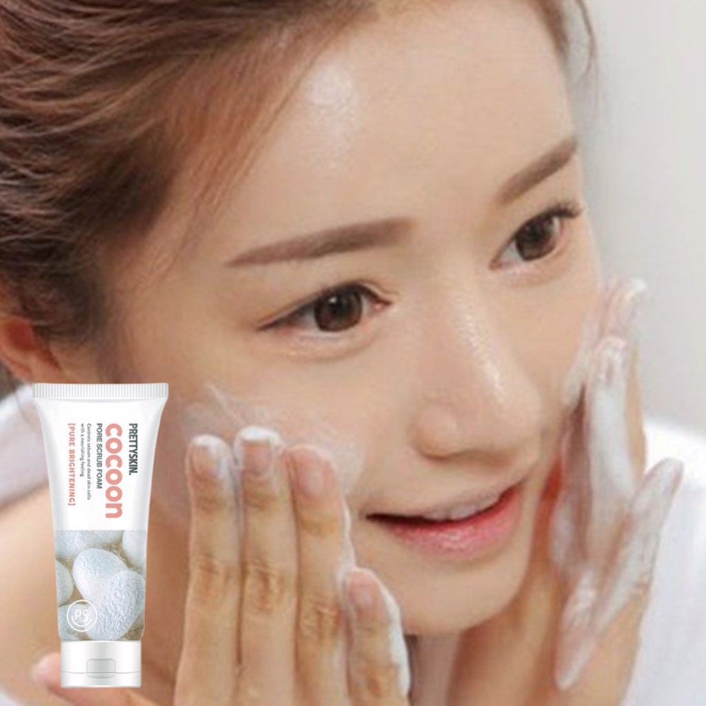 [PrettySkin] Sữa Rửa Mặt Tẩy Da Chết Cocoon Pore Scrub Foam - 150ml