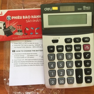 MÁY TÍNH DELI 12 SỐ 1222