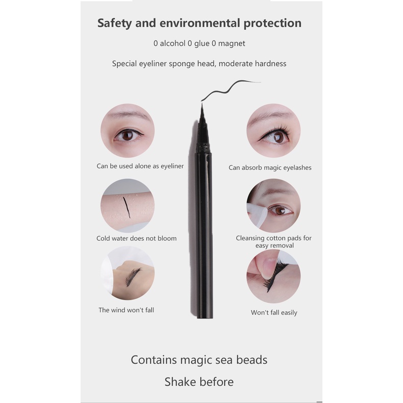 Tingmeier Ba Cặp Lông Mi Giả Dạng Lỏng Kẻ Mắt Nam Châm 3d Có Hàng Bộ Lông Mi Nam Châm Thanh Toán Khi Nhận Hàng