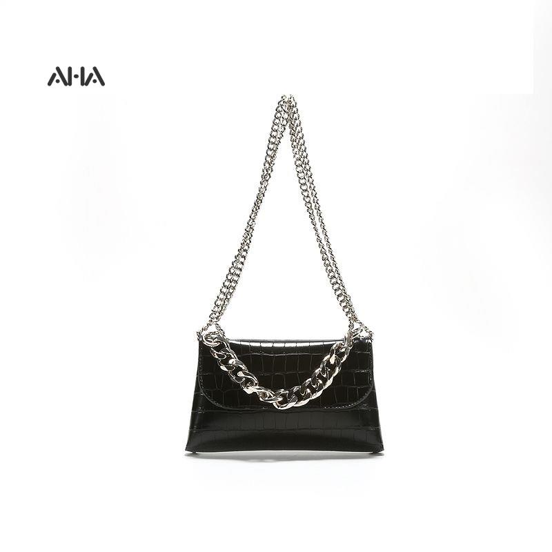 Túi xách đeo vai AHA OFFICIAL phối dây xích phong cách cổ điển thời trang dành cho nữ