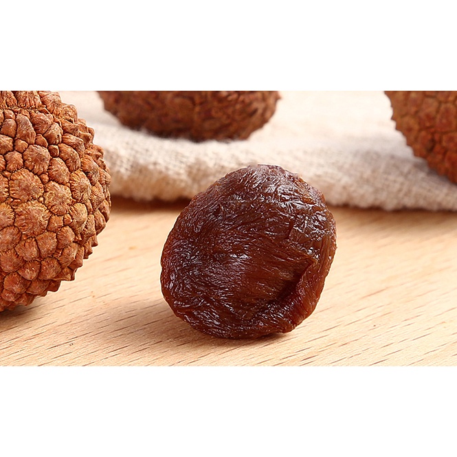 Túi 500gr quả vải lục cạn sấy khô món ăn vặt bỗ dưỡng