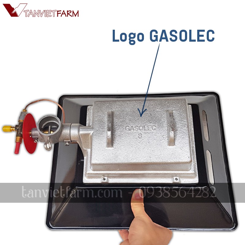 Bộ đèn sưởi bằng ga hiệu GASOLEC