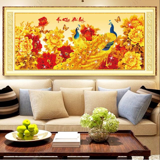 Tranh thêu chữ thập (t. Kín )mn0048 195x80