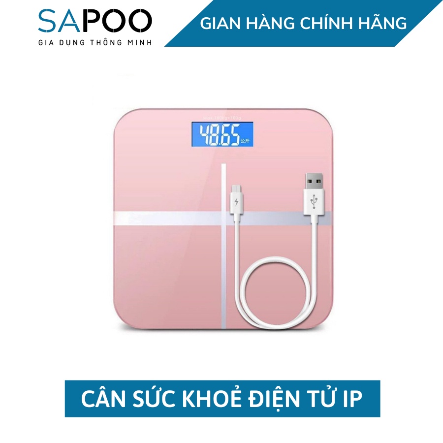 CÂN ĐIỆN TỬ IP MẶT GƯƠNG CHỊU LỰC ĐẾN 180KG ĐO CÂN NẶNG VÀ NHIỆT ĐỘ PHÒNG CHÍNH XÁC 100%