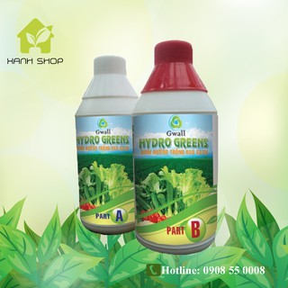 Dinh dưỡng thủy canh Hydro Greens - Rau ăn lá - 1 Lít