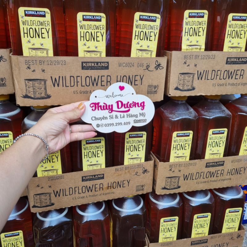 Mật ong nguyên chất Kirkland 2,27kg của Mỹ
