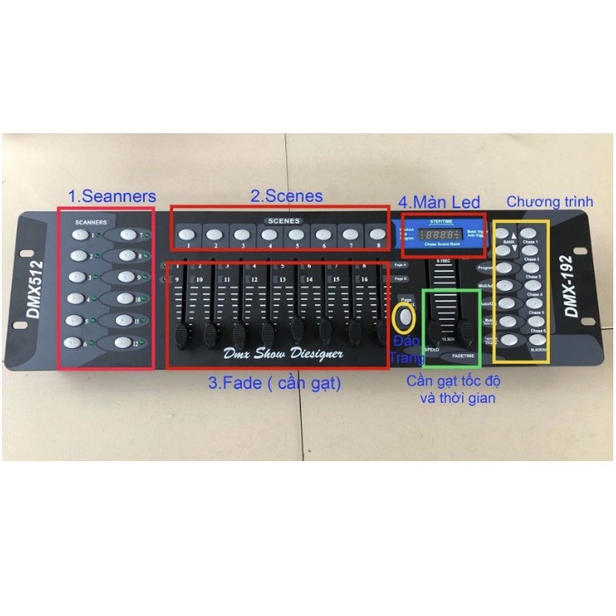 BÀN ĐIỀU KHIỂN ÁNH SÁNG DMX512