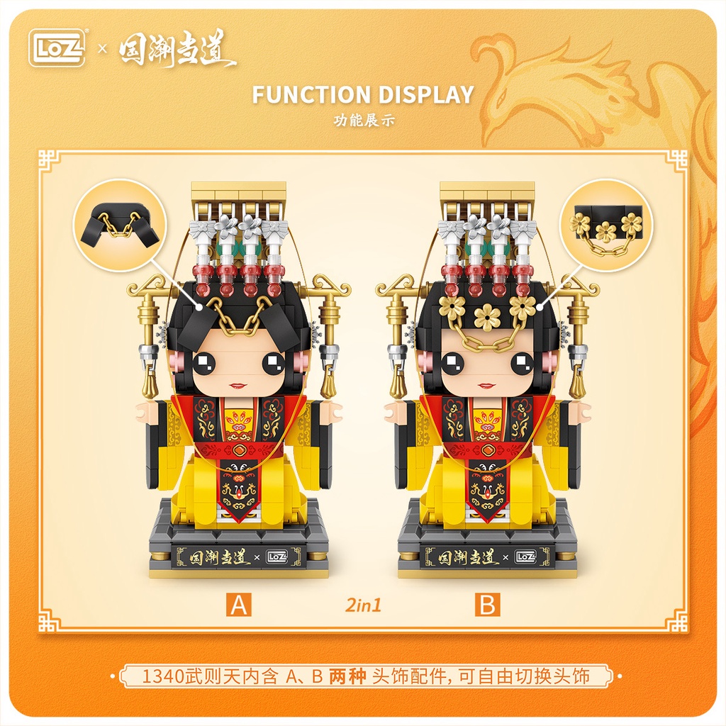 Đồ chơi mô hình lắp ghép hình nhân vật hoạt hình Trung Quốc LOZ 1340