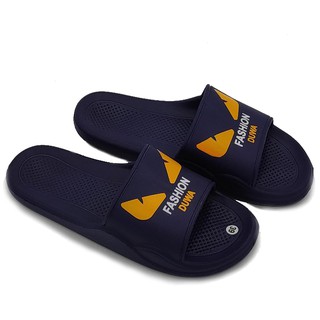 Dép nam quai ngang Bevis - quai phối mắt cáo hợp thời trang - đế đúc liền quai chất liệu EVA bền bỉ BE144-3 (Xanh đen)