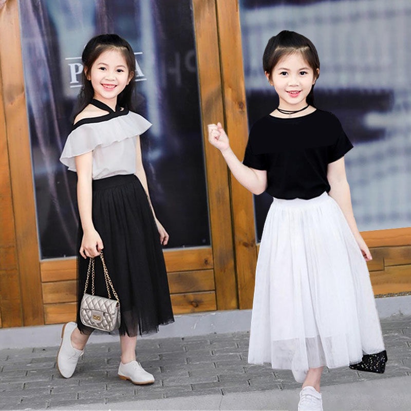 Chân Váy Lưới Dáng Vừa Thời Trang Mùa Hè Mới 2022 Cho Bé Gái