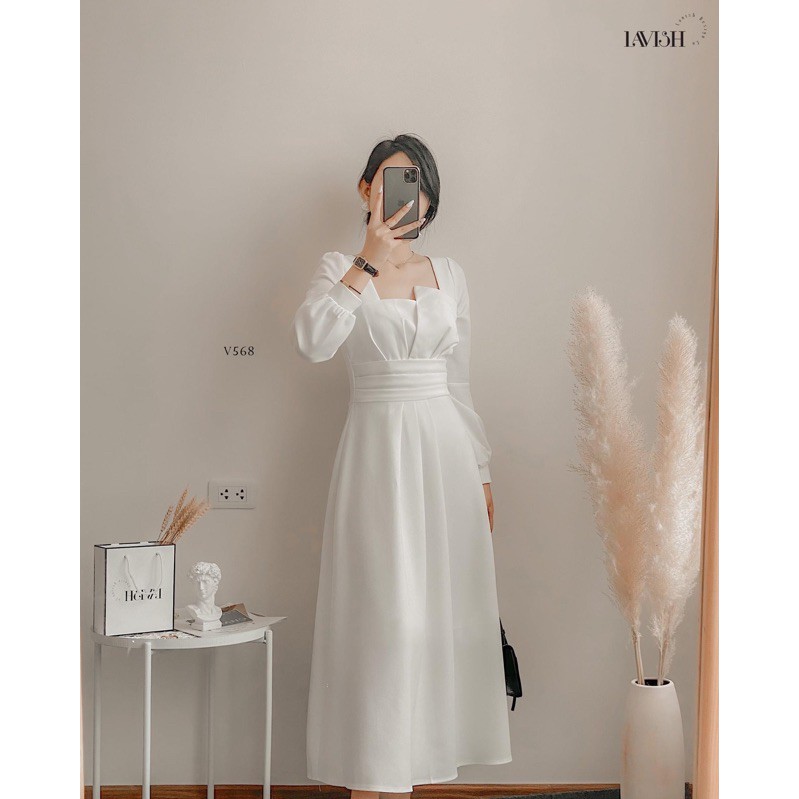 Đầm nữ dự tiệc dáng xoè  , Váy trắng dáng dài công chúa kỷ yếu , du lịch , dự tiệc cưới  YANSOO | BigBuy360 - bigbuy360.vn