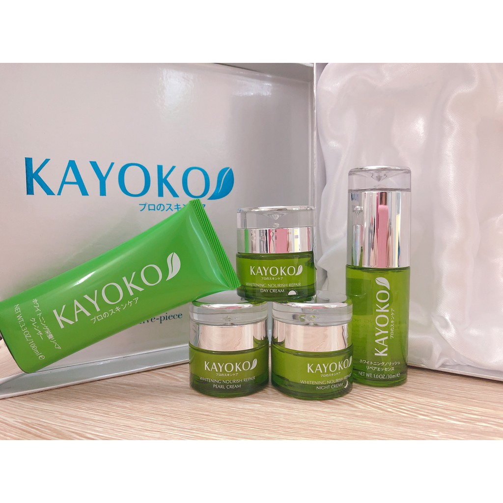 Kem trị nám dưỡng trắng kayoko 5 in 1 xanh ( chính hãng )