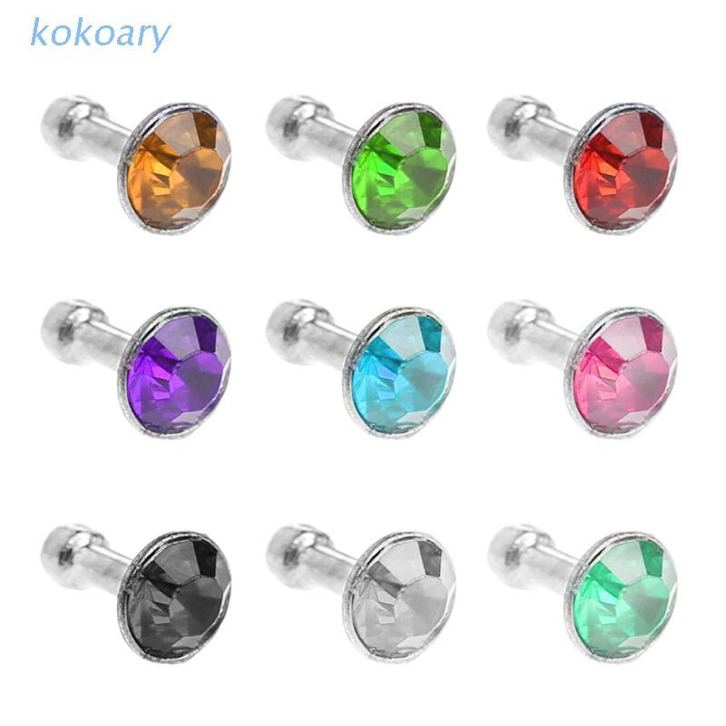 Nút Bịt Chống Bụi Lỗ Cắm Tai Nghe 3.5mm Đính Đá Lấp Lánh Điện Thoại