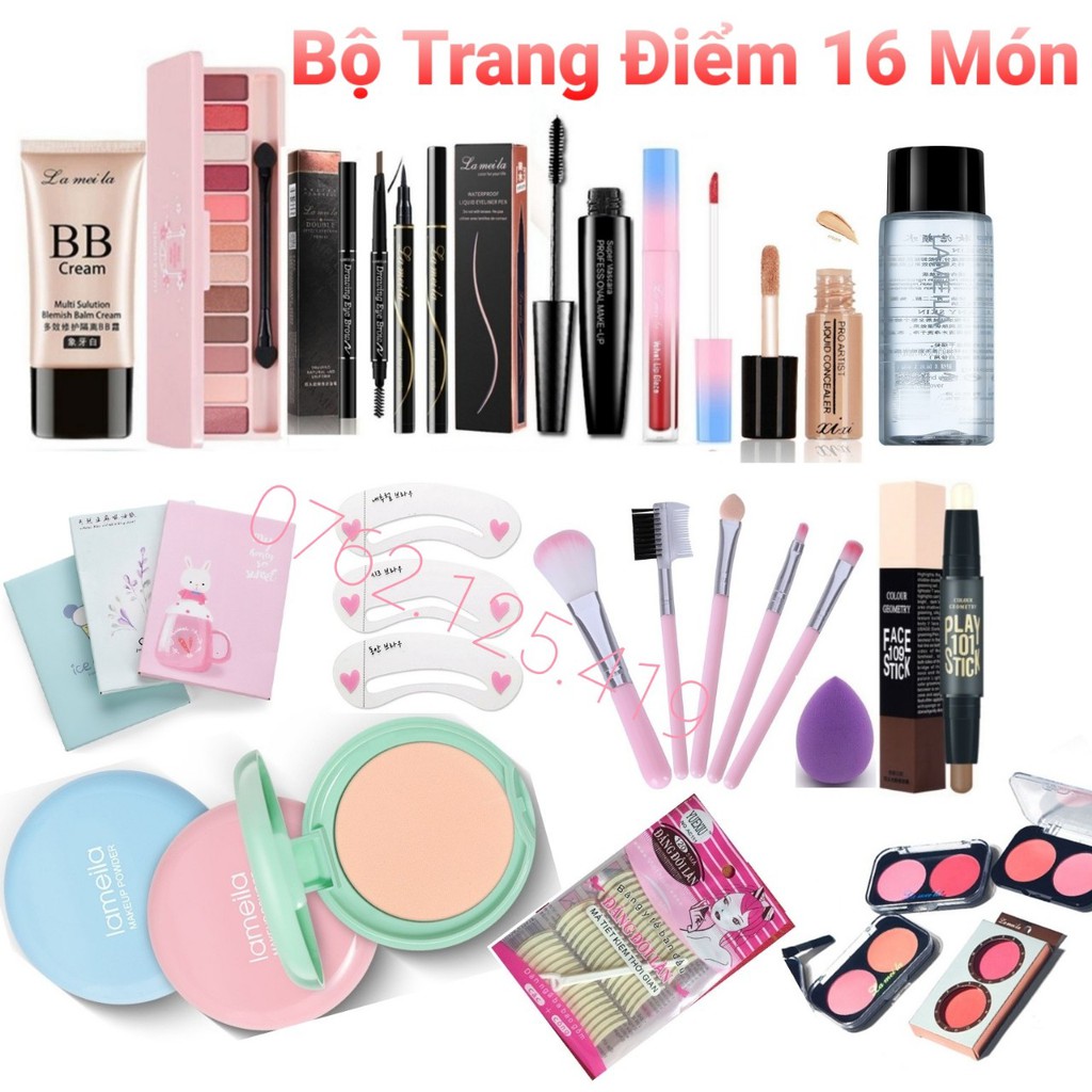 Bộ Trang Điểm Cá Nhân16 Món Siêu Chất Lượng | BigBuy360 - bigbuy360.vn