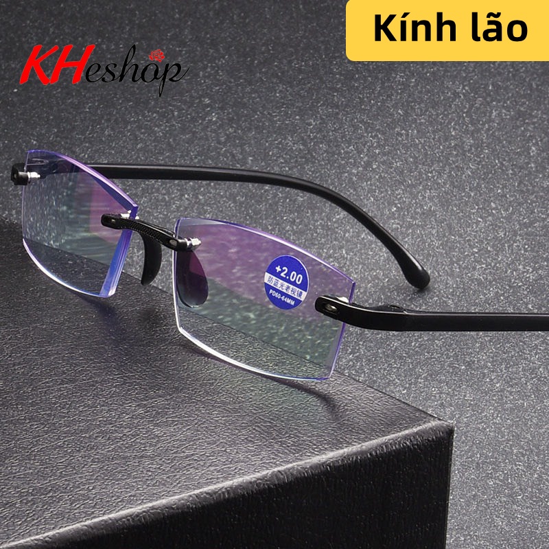 Kính lão đơn giản thanh lịch, có lớp phủ chống ánh sáng xanh, gọng TR siêu nhẹ mã Y1916