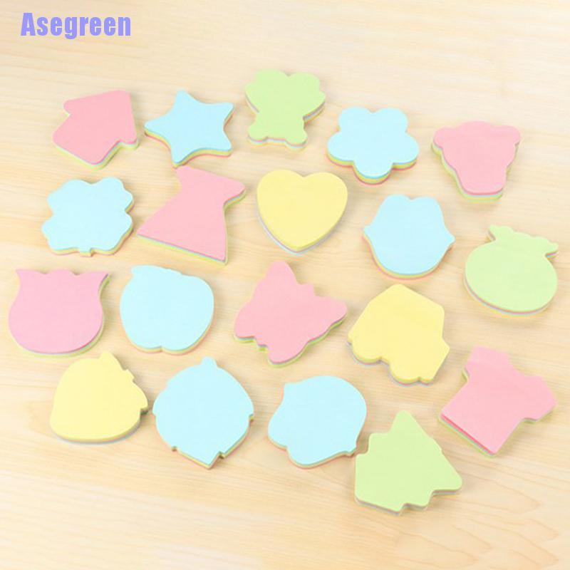 Set 100 giấy ghi chú nhiều màu sắc 10 mẫu mã tùy chọn