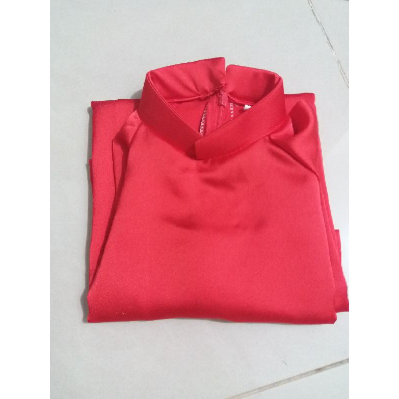 ÁO DÀI LỤA SATIN KÈM QUẦN CHO BÉ GÁI