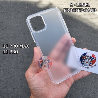Ốp lưng trong nhám x-level frosted sand ip 11 pro max / 11 pro / 11 chống vân tay